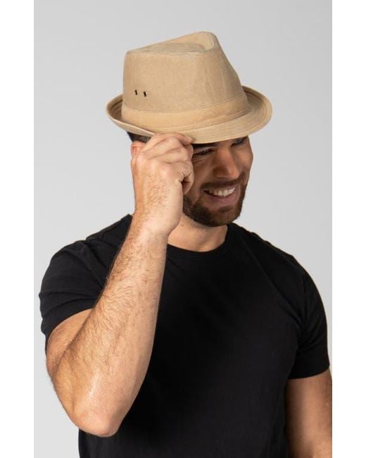 San Diego Hat Natural Fedora for men
