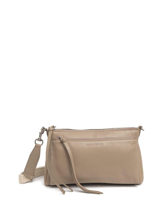 Lucky Brand Koda Leather Crossbody Bag In Dune Smooth Leather At ...