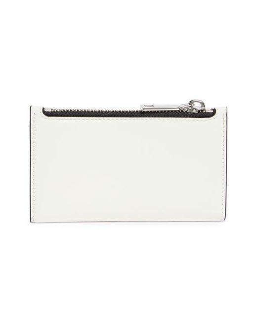 Marc Jacobs White Trademarc Medium Flat Wallet