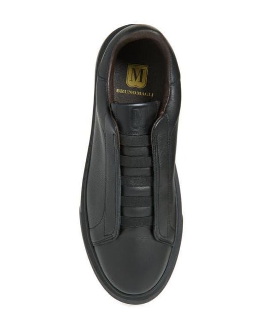 Bruno Magli Black Lisbon Slip-On Sneaker for men