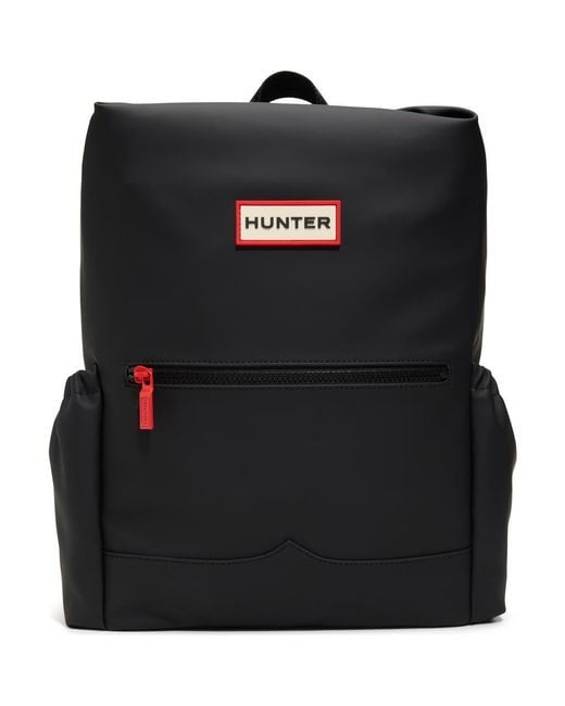 Hunter Black Top Clip Backpack