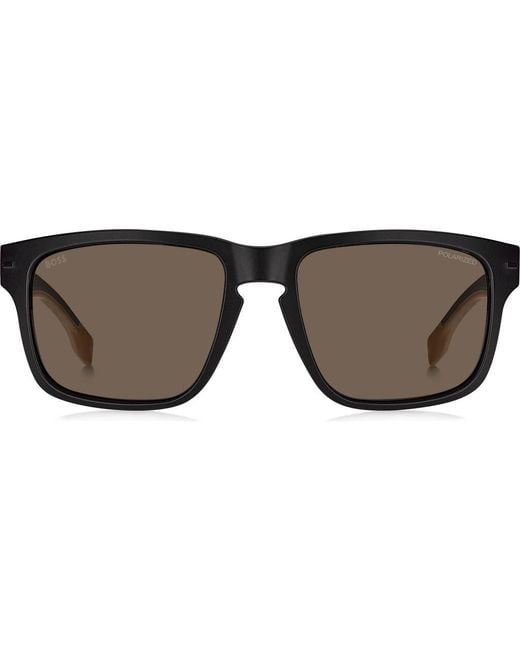 Boss Brown 1497/S Polarized Rectangular Sunglasses for men