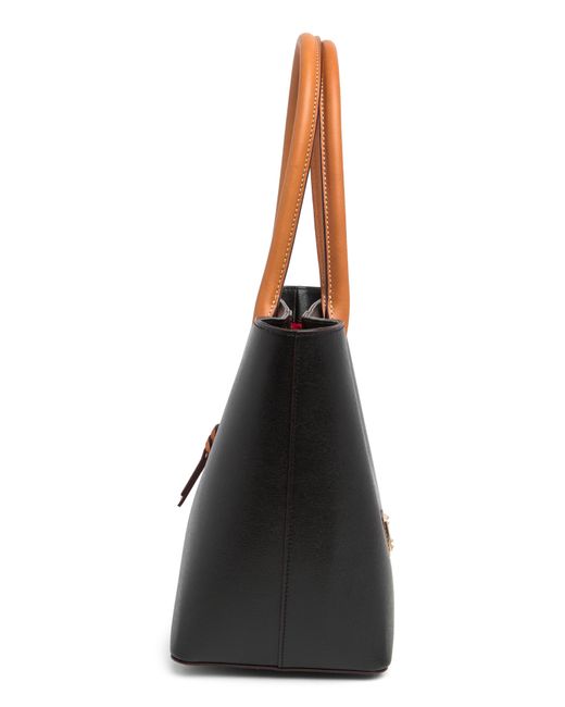 Dooney & Bourke Black Small Russel Two-tone Tote Bag