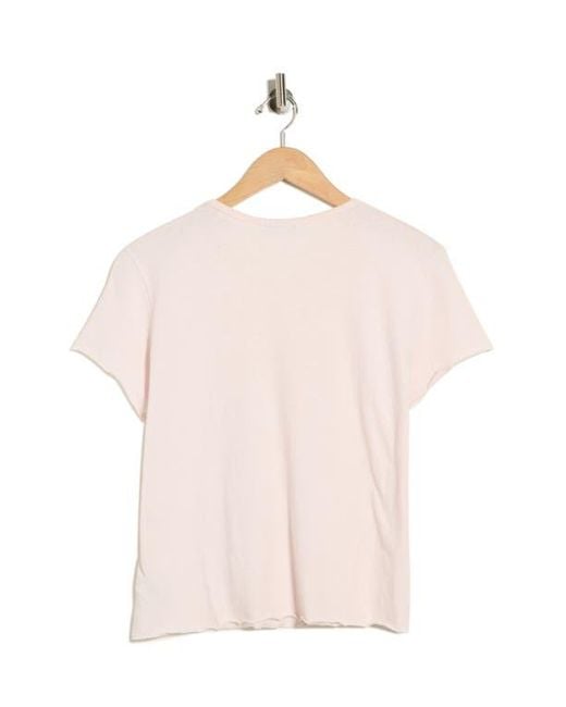 James Perse Pink Shrunken Tee