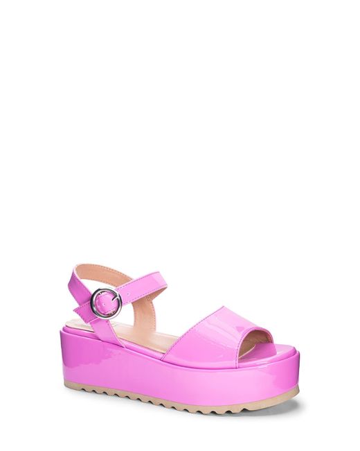 Dirty Laundry Pink Jump Out Platform Sandal