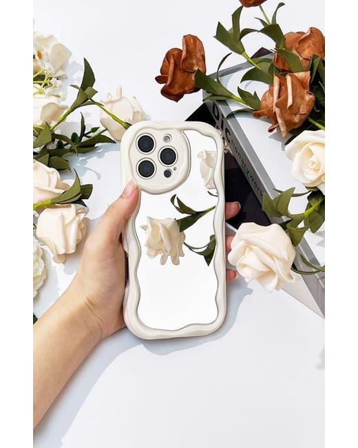 Auramma White Funky Mirror Iphone 16 Pro Case