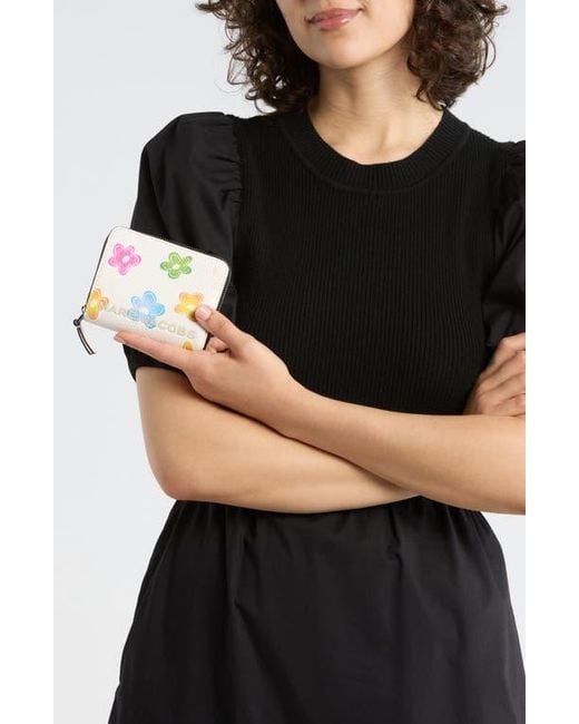 Marc Jacobs Multicolor Mini Compact Leather Wallet