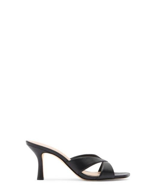 Stuart Weitzman Black Miami Slide Sandal
