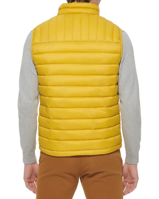 Dockers Yellow Puffer Vest for men