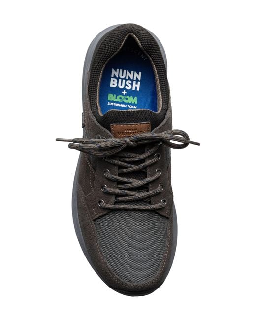 Nunn Bush Black Excursion Lite Moc Toe Oxford Sneaker for men