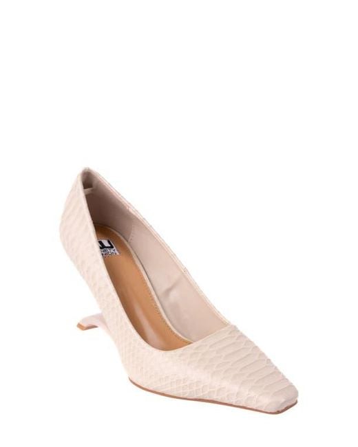 Ninety Union Natural Intense Snake Embossed Pump