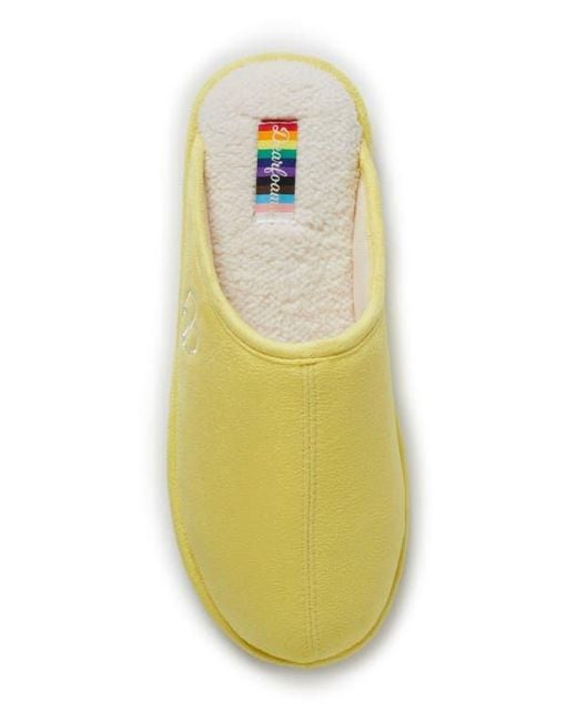 Dearfoams Yellow Riley Pride Scuff Slipper for men