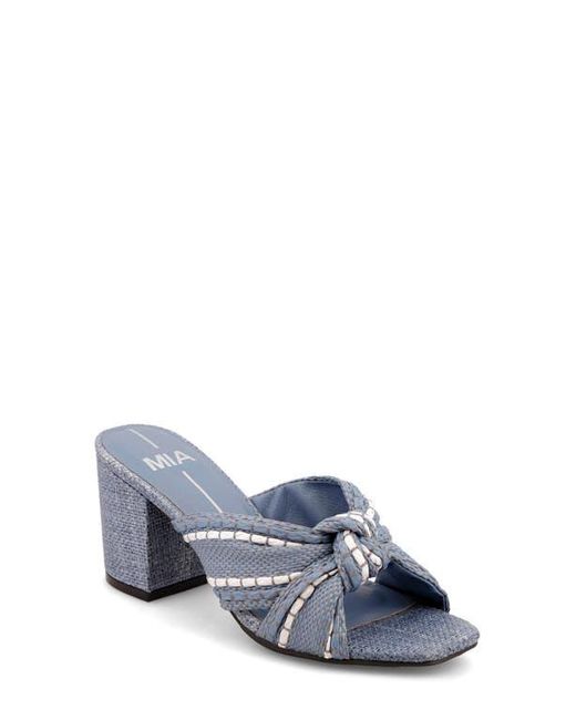 MIA Blue Hania Block Heel Sandal