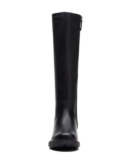 Clarks Black Orinoco Rise Knee High Boot