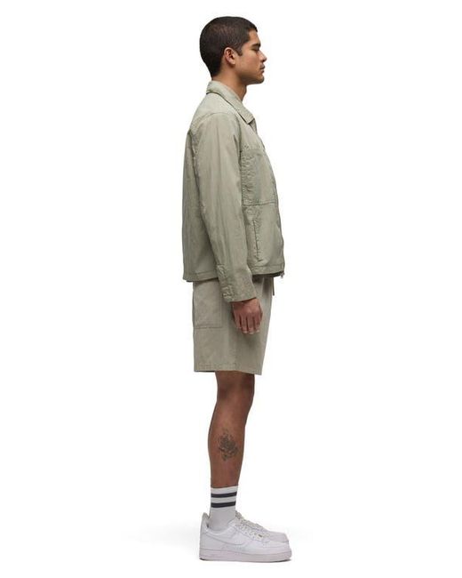 Hudson Natural Cotton Blend Drawstring Shorts for men