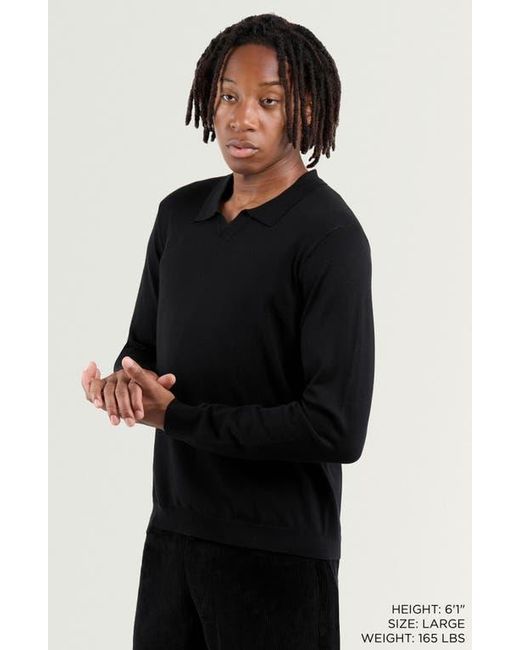 Xray Jeans Black John Collared Sweater for men