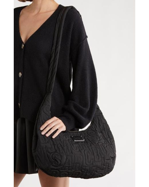 Marc Jacobs Black Jumbled Logo Workwear Nylon Crossbody Bag