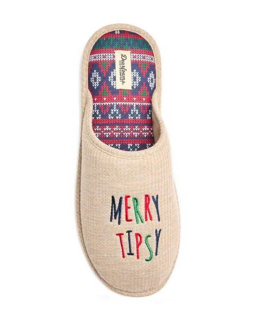 Dearfoams Natural Nuthouse Slipper for men