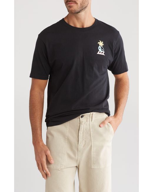 Billabong Black Lead Off Cotton Graphic T-shirt for men