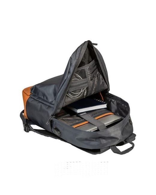CHAMPS Black Nylon Backpack for men