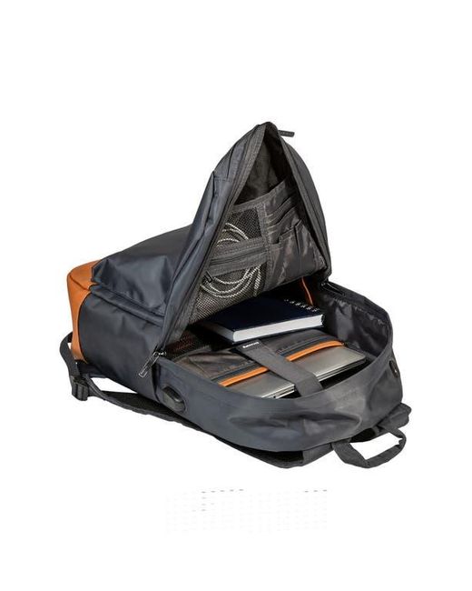 CHAMPS Black Nylon Backpack for men