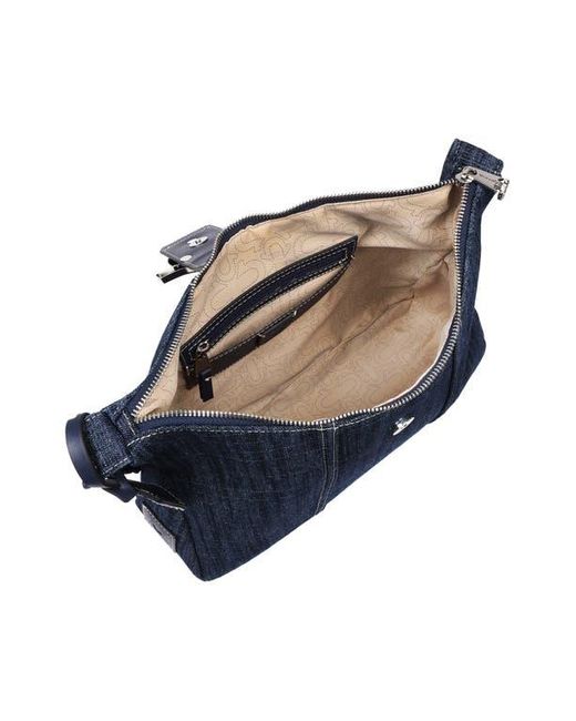 True Religion Blue Horseshoe Shoulder Bag