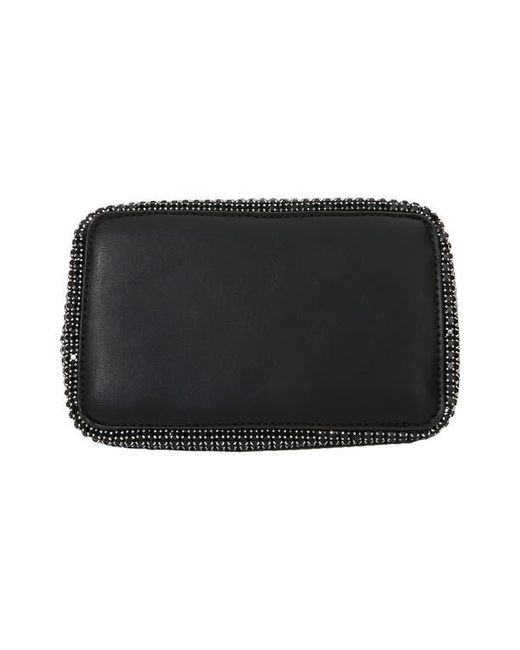 BERNESS Black Rhinestone Ring Handle Bag