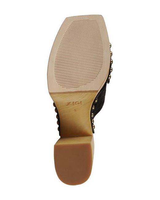 Zigi Black Tabitha Platform Slide Sandal
