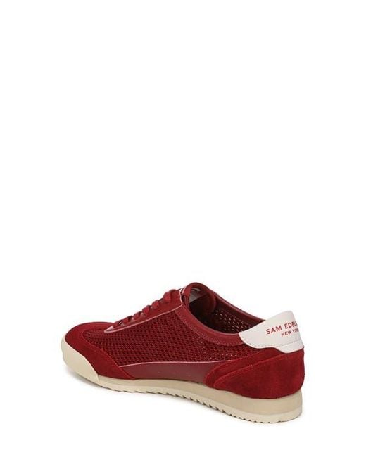 Sam Edelman Red Ivey Mesh Sneaker