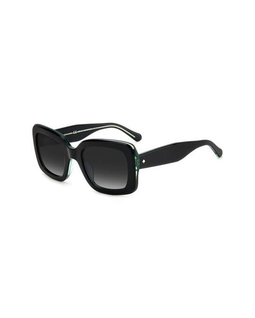Kate Spade Black Bellamys 52Mm Gradient Rectangular Sunglasses