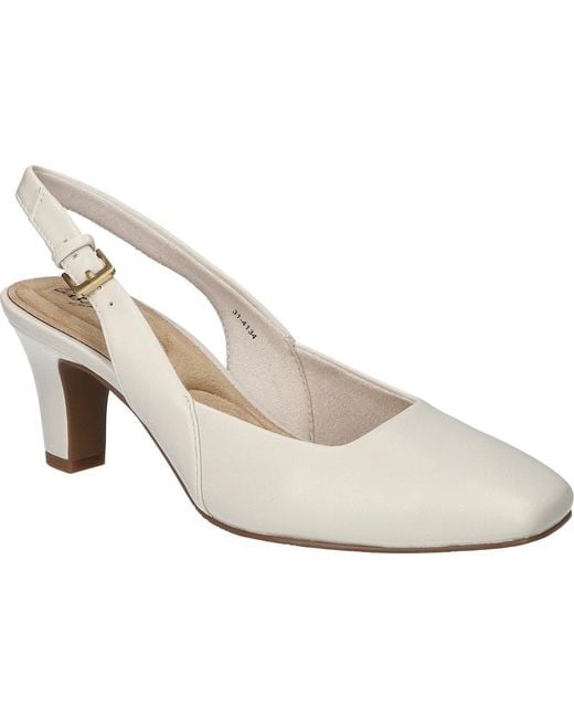 Easy Street White Ritsa Slingback Pump