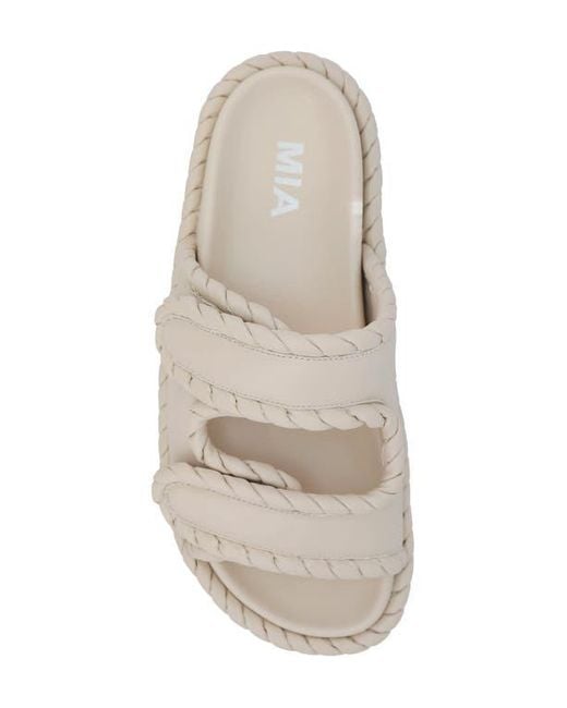 MIA Multicolor Gemi Puffy Slide Sandal