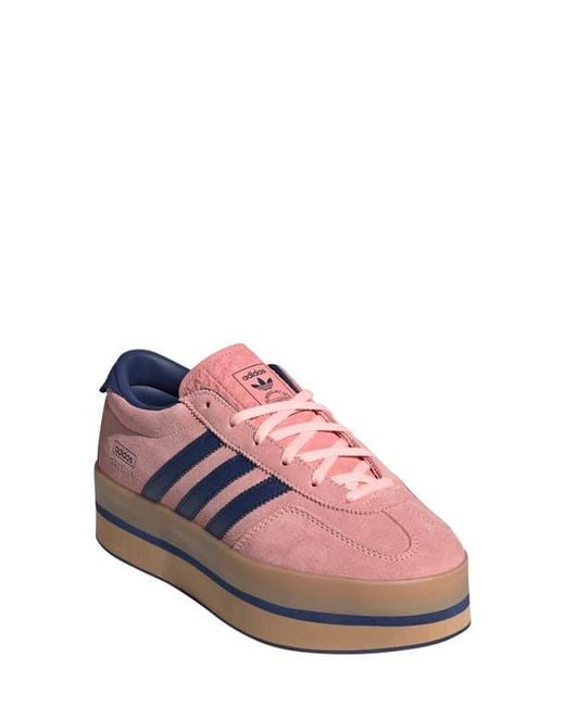 Adidas Pink Gazelle Stack Platform Sneaker