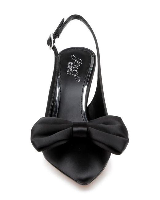 Badgley Mischka Black Kourtnay Slingback Pointed Toe Pump