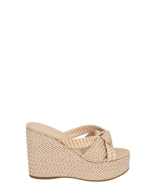 Guess Natural Eveh Platform Wedge Sandal