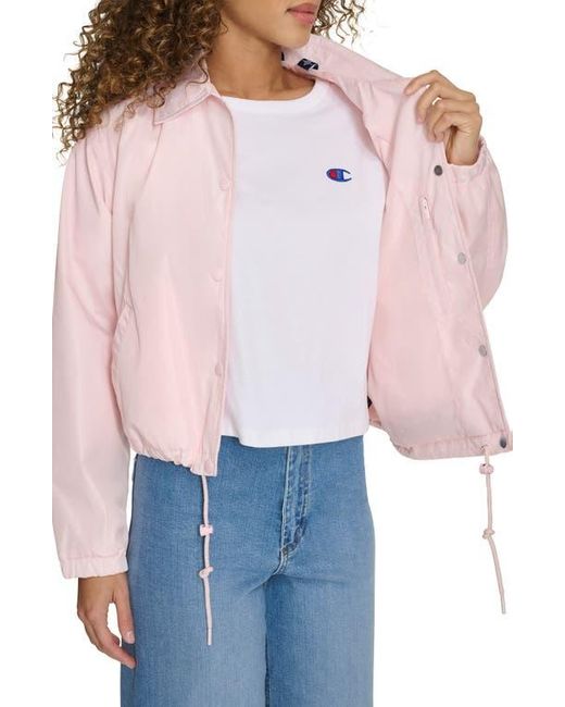 Champion Red Cropped Coached Jacket