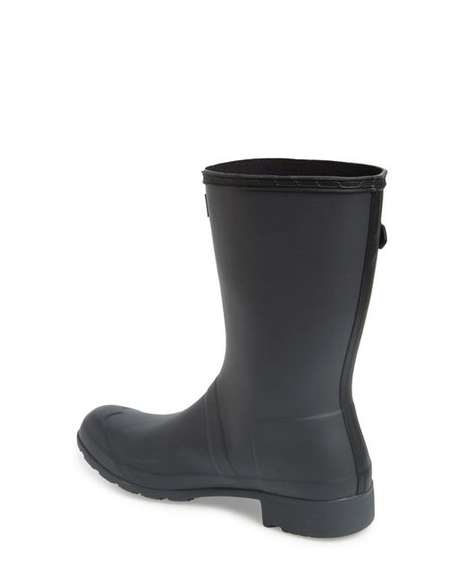 short matte rain boots