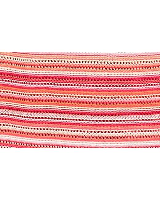 London Times Red Stripe Halter Neck Knit Midi Dress