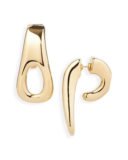 Rabanne Metallic Zip Pull Single Earring