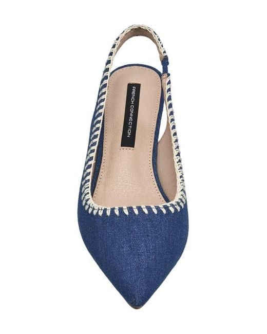 French Connection Blue Quinn Slingback Pump