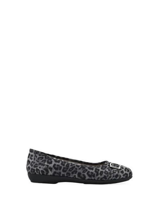 White Mountain Black Calming Buckle Strap Flat
