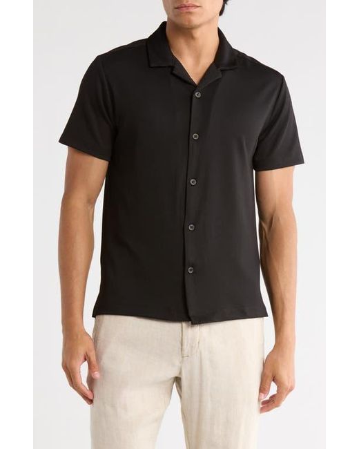 Cactus Man Black Textured Camp Shirt for men