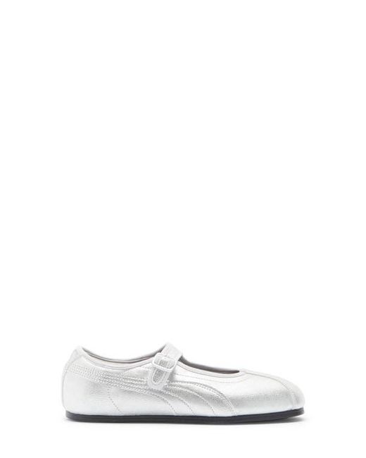 PUMA White Tacklette Flat