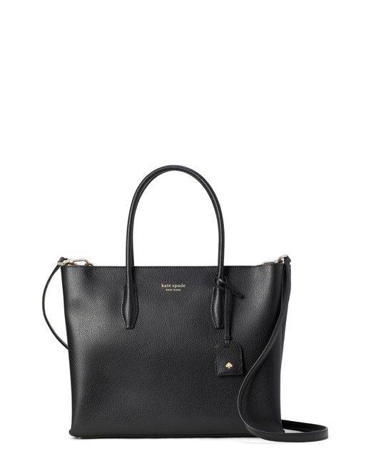 Kate Spade Eva Medium Top Zip Satchel Bag in Black Lyst