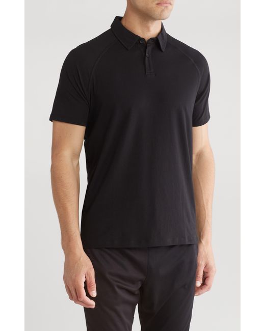 Kenneth Cole Black Active Stretch Polo for men