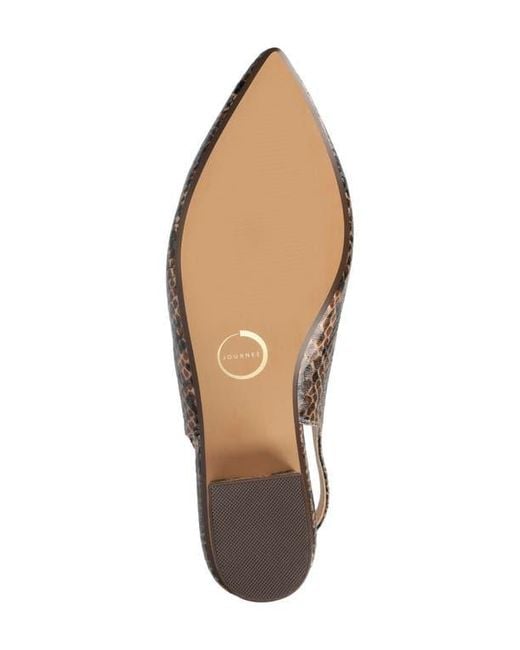 Journee Collection Metallic Sylvia Slingback Pump