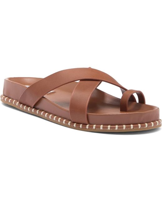 Steve Madden Viena Slide Sandal in Brown | Lyst Steve Madden Viena Slide Sandal in Brown | Lyst