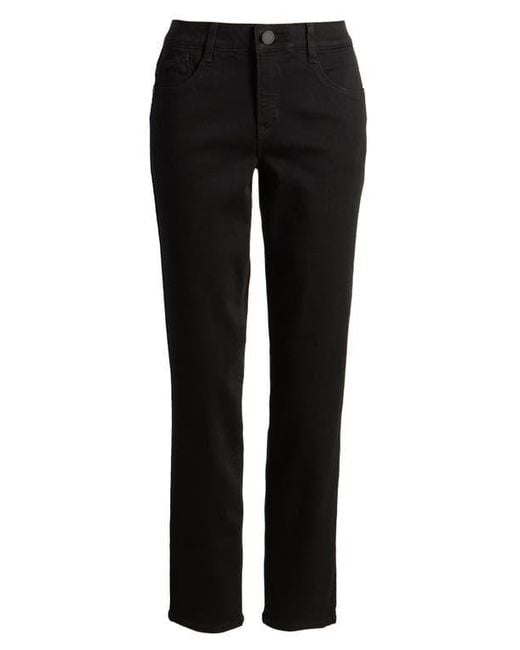 Wit & Wisdom Black Sawyer Straight Leg Jeans