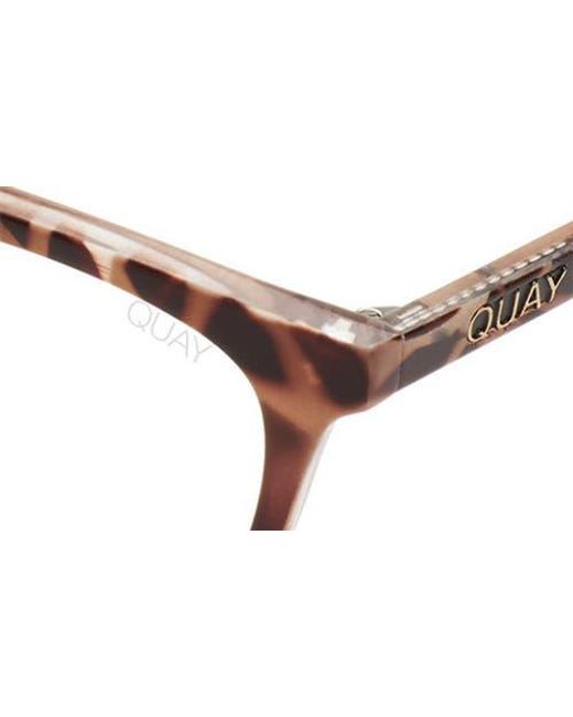 Quay Brown All Nighter 55Mm Cat-Eye Reading Glasses