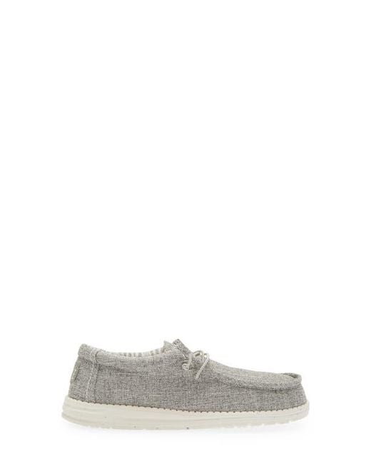 HeyDude Gray Wally Slip-On for men